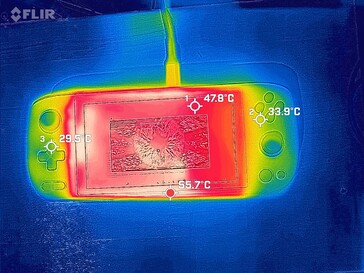 Frente de carga (temperatura da imagem calibrada)