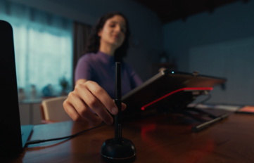 Iluminação ambiente do Huion Kamvas 22 Gen 3