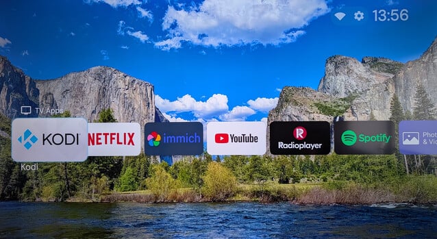 O Projectivy Launcher oferece uma interface limpa para o seu Google TV, mas há algumas etapas adicionais para obter a melhor experiência. (Fonte da imagem: Notebookcheck)