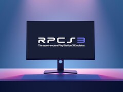 Emulador de PS3 RPCS3 mostrado no monitor do PC (Fonte da imagem: RPCS3 com edições)