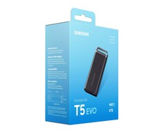 O Samsung SSD T5 Evo chegará em breve ao mercado com um case robusto. (Imagem: Samsung, via WinFuture)