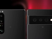 Um novo carro-chefe da Sony Xperia poderia vir com um sensor de 50 MP tipo Google Pixel 6 - mas talvez com um design diferente. (Fonte de imagem: Sony/FrontPageTech - editado)