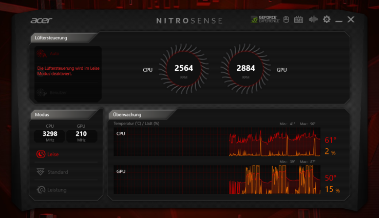 Simples e fácil de usar: Acer NitroSense