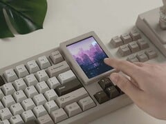 A tela sensível ao toque pode ser usada independentemente do teclado.