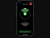 O serviço de satélite SOS de emergência do iPhone 14 não usa Starlink (imagem: Apple)