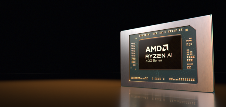 Análise de desempenho e eficiência da APU AMD Ryzen AI 400 Gorgon Point. (Fonte da imagem: AMD)