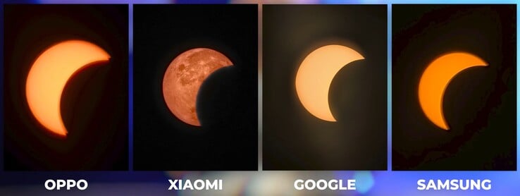 Um teste comparativo de câmeras durante o eclipse solar: o Xiaomi 17 Ultra é o único que se destaca de forma negativa.