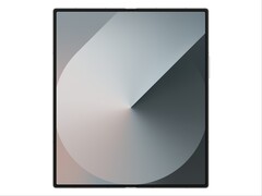 O Samsung Galaxy Z Fold 6, na foto acima, usa uma câmera sob a tela para uma tela interna grande e ininterrupta. (Fonte da imagem: Samsung)