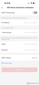 Configurações no aplicativo X-Sense