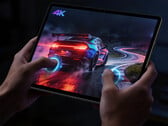 O tablet para jogos Legion Y900 de 13 polegadas terá o Snapdragon 8 Elite Gen 5. Na foto: uma imagem promocional mostrando o tablet rodando um jogo de corrida. 