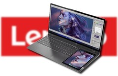 O ThinkBook Plus Lenovo de terceira geração tem um visor colorido secundário tipo mesa. (Fonte da imagem: @evleaks/Lenovo - editado)