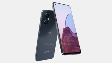 Os rebocos OnePlus Nord N20 5G vazaram com um desenho plano. (Fonte da imagem: 91mobiles e OnLeaks)