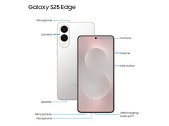 O Galaxy S25 Edge deve custar a partir de 1.200 euros na zona do euro. (Fonte da imagem: via Evan Blass)