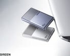 O Nexode Air 65W Slim custa cerca de US$ 19 na China. Na foto: uma imagem promocional mostrando as duas opções de cor do carregador.