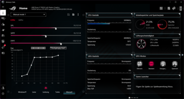 Ajustes manuais no Armoury Crate