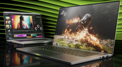 A GeForce RTX 5090 móvel está, sem dúvida, sendo impedida pelo limite relativamente baixo de ~150 W TGP da maioria dos laptops (Fonte da imagem: Nvidia)