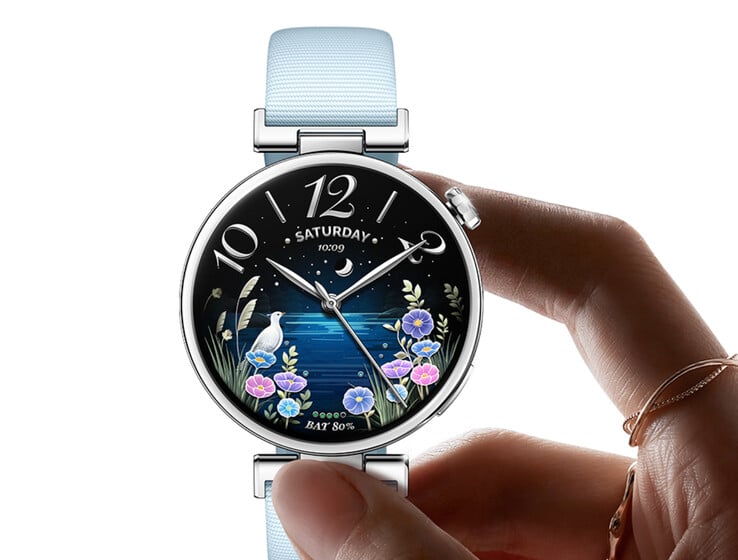 O relógio S5 de 41 mm possui uma bateria 84% maior do que a de seu antecessor.