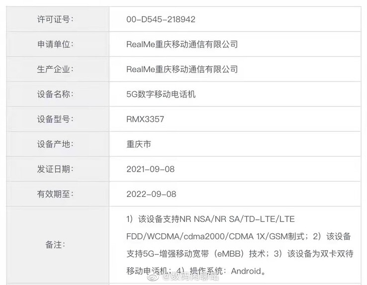 A Digital Chat Station afirma que vai desenterrar informações sobre o Realme GT Neo 2T. (Fonte: Estação de bate-papo digital via Weibo)