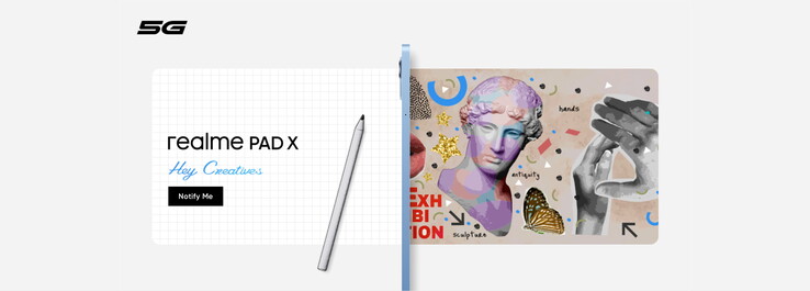 Realme touts the Pad X para se tornar o "único comprimido 5G" em seu segmento em seu lançamento. (Fonte: Flipkart via Realme IN)
