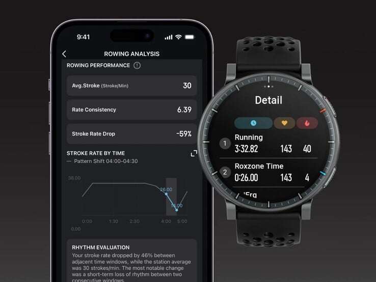 A funcionalidade de Análise HYROX do smartwatch Amazfit Active Max