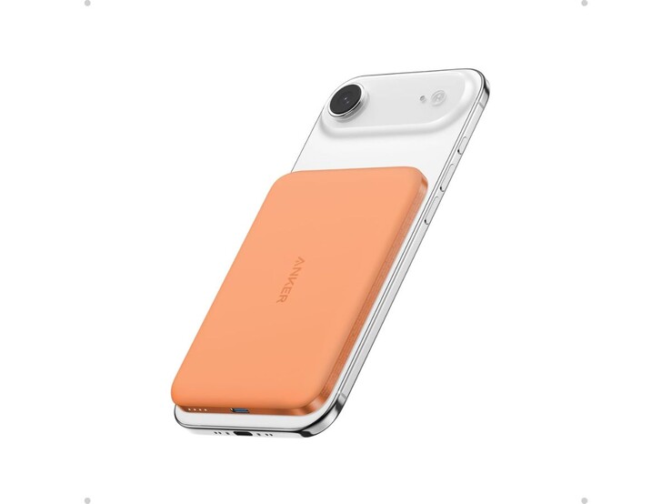 Anker Nano Power Bank (5K, MagGo, Slim) em Cosmic Orange