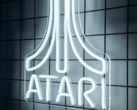 Um letreiro de LED branco neon com o logotipo da Atari (fonte da imagem: Atari)