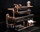 Os tubos de cobre e os medidores de pressão dão ao PC da Billet Labs um visual steampunk.
