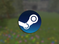O Cheese Rolling é baseado na famosa corrida de descida de Gloucestershire, na Inglaterra, que ocorre anualmente. Na foto, o logotipo do Steam sobreposto a uma captura de tela borrada do jogo. (Fonte da imagem: Steam - Editado)