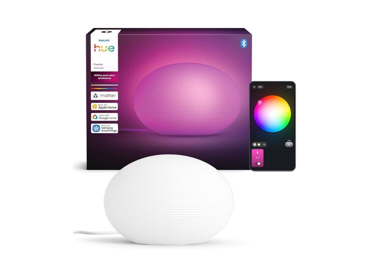 A lâmpada de mesa Philips Hue Flourish atualizada. (Fonte da imagem: Philips Hue)