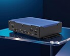 The new rugged, fanless mini PC from Aaeon sports an impressive five RJ45 networking ports. (Image source: Aaeon, edited)
