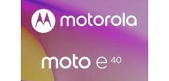 Um suposto teaser de Moto E40. (Fonte: Evan Blass via Twitter)