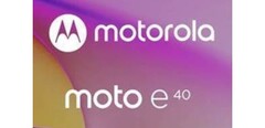 Um suposto teaser de Moto E40. (Fonte: Evan Blass via Twitter)