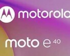 Um suposto teaser de Moto E40. (Fonte: Evan Blass via Twitter)