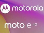 Um suposto teaser de Moto E40. (Fonte: Evan Blass via Twitter)