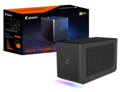 Aorus Gaming Box eGPU faz um caso bastante forte para Thunderbolt sobre a alternativa proprietária Asus ROG XG Mobile (Fonte: Gigabyte)