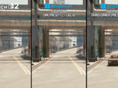 Uma comparação lado a lado dos modelos que executam o Cyberpunk 2077 (fonte da imagem: Digital Foundry YT)