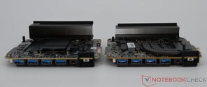 Vzmore AX9 Max (esquerda) vs. Geekom A9 Max (direita)