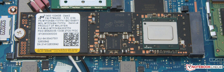 O dispositivo de armazenamento é um SSD PCIe 4