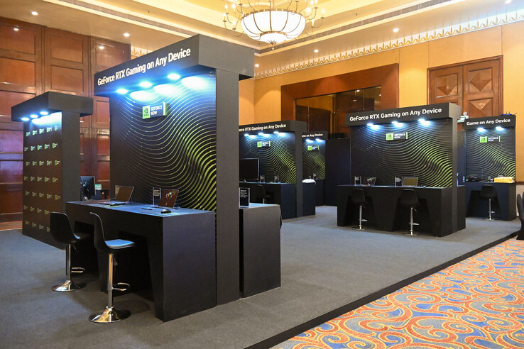 GeForce O Now foi demonstrado funcionando em uma variedade de tamanhos de tela