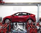 A produção do Robotaxi de baixo custo está chegando ao Model Y (imagem: Tesla)
