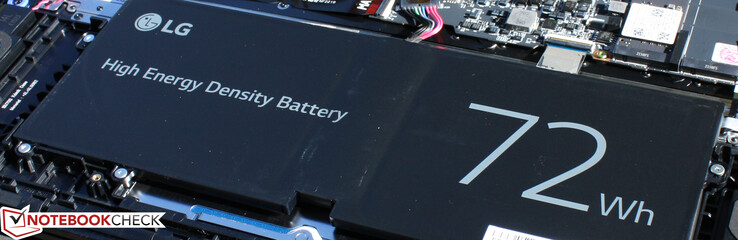 LG Ultra PC 16" (2022): bateria menor que a grama 16 - mas tem uma vida útil maior da bateria e pesa mais