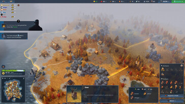 Uma imagem que mostra uma sequência de jogabilidade em Northgard: Definitive Edition.
