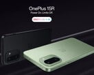 O OnePlus 15R nas cores Charcoal Black e Mint Breeze.