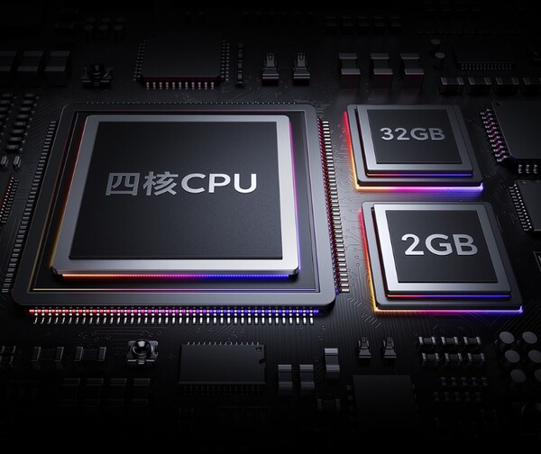 A Redmi Smart TV A50 Energy Saving Edition tem um processador quad-core, 2 GB de RAM e 32 GB de armazenamento.