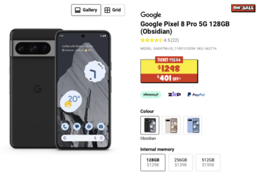 O Pixel 8 Pro recebe um grande desconto de US$ 401 na Austrália. (Fonte: JBHIFI)