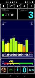 Recepção GPS ao ar livre