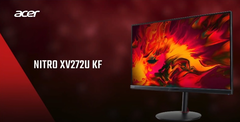 O Nitro XV272U KF tem uma taxa de atualização de 300 Hz e profundidade de cor de 10 bits. (Fonte de imagem: Acer)