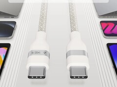 O cabo USB-C para USB-C da Anker (240 W, trançado com reciclagem) vem em dois comprimentos. (Fonte da imagem: Anker)