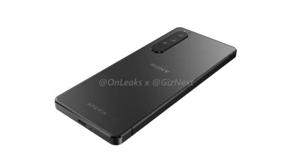 Alegada renderização Sony Xperia 1 IV. (Fonte de imagem: @OnLeaks/Giznext)