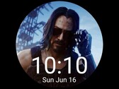 Os fãs já estão criando conceitos de smartwatch com Cyberpunk 2077 e Keanu Reeves. (Fonte de imagem: Watchmaker/Zanderdia)